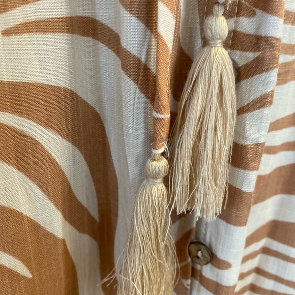 Petal Pup bohemian, zebra print maxi dress - Picture 14 of 14